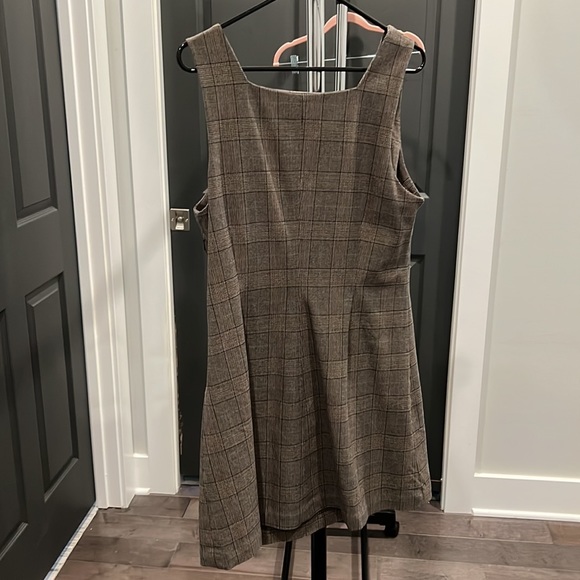 Brown plaid jumper - Picture 3 of 5